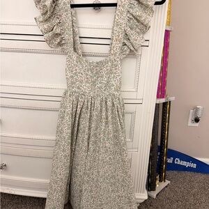 Floral Ruffle Strap Dress